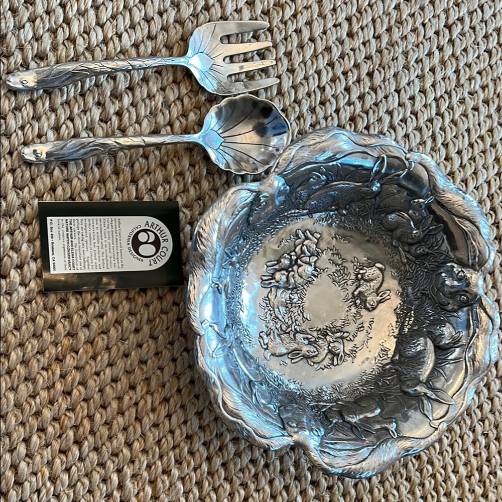 Arthur Court Silver Serveware Ornate Ladle